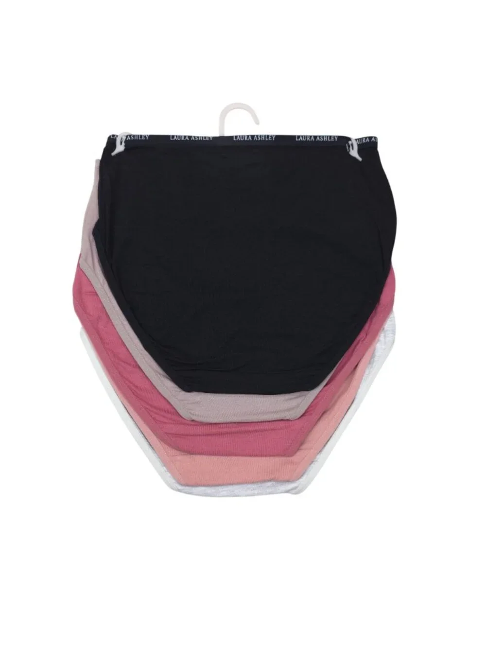 Laura Ashley Womens 5-Pack Tag-Free Panties Size Medium Cotton Spandex